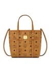 Mcm Toni Mini Visetos Shopper Tote In Brown