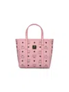 Mcm Toni Shopper Small Tote Bag In Pink