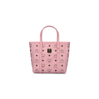 Mcm Toni Shopper Small Tote Bag In Pink
