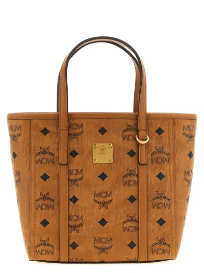 Mcm Toni Top Handle Bag In Tan