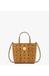 Mcm Toni Top-zip Shopper In Cognac