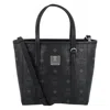 Mcm Structured Shoulder Bag With Textured Finish