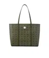 Mcm Toni Top-zip Shopper In Visetos