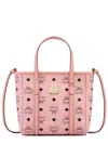 Mcm Mini Toni Visetos Coated Canvas Top Handle Shopper Bag In Pink