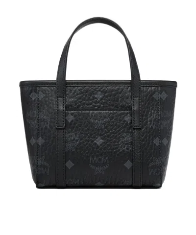 Mcm Toni Top-zip Mini Shopper Bag In Black