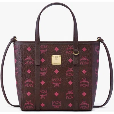 Mcm Visetos Toni Tote Bag In Brown