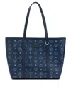 Mcm Medium Toni Monogram Tote Bag In Blue