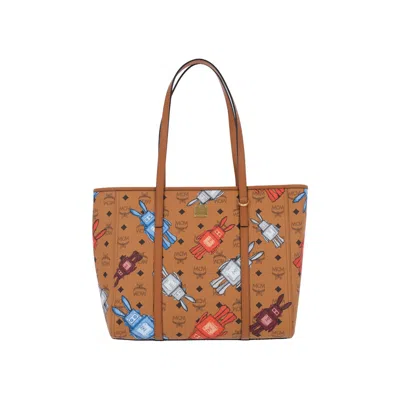 Mcm Toni Tote Bag In Brown