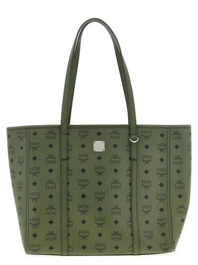 Mcm Medium Toni Shopping Bag In Green