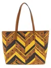 Mcm Medium Toni Geometric-pattern Tote Bag In Brown