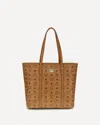 Mcm Logo-print Tote Bag In Sand