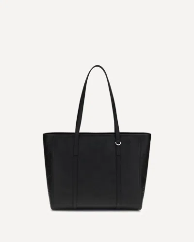 Mcm Toni Tote Bag With Embossed Maxi Visetos Motif In Black
