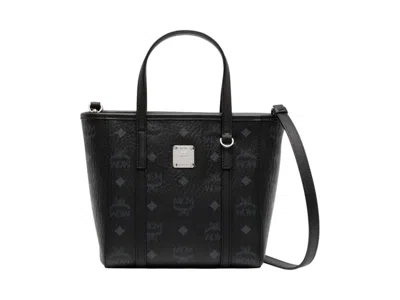 Pre-owned Mcm Toni Vi Mini Shopper In Black