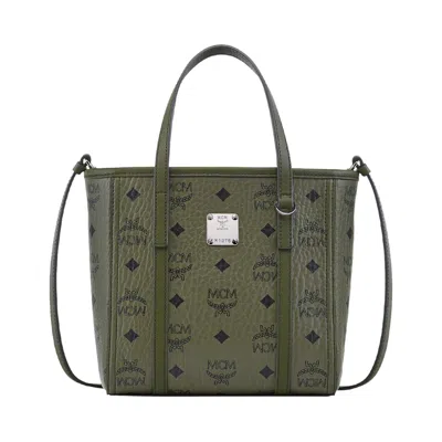 Pre-owned Mcm Toni Vi Mini Shopper 'khaki Moss' | Tan | Men's Size Onesize