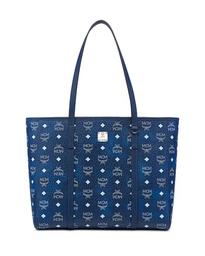 Mcm Toni Vi Shopper Tote In Blue