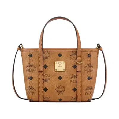 Pre-owned Mcm Toni Vi X-mini Shopper 'cognac' | Tan | Men's Size Onesize