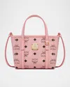 Mcm Toni Visetos Leather Shopper Shoulder Bag
