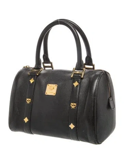 Pre-owned Mcm Top Handle Bag In Black