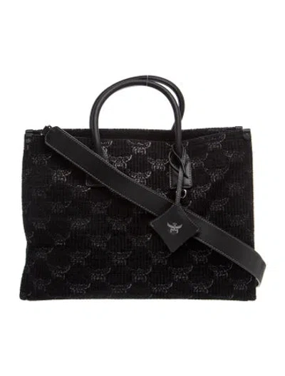 Pre-owned Mcm Top Handle Bag In Black