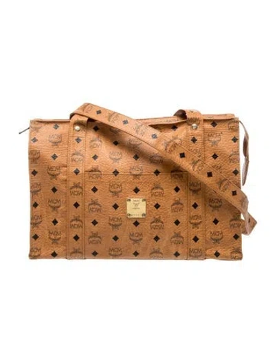 Pre-owned Mcm Top Handle Bag In Brown