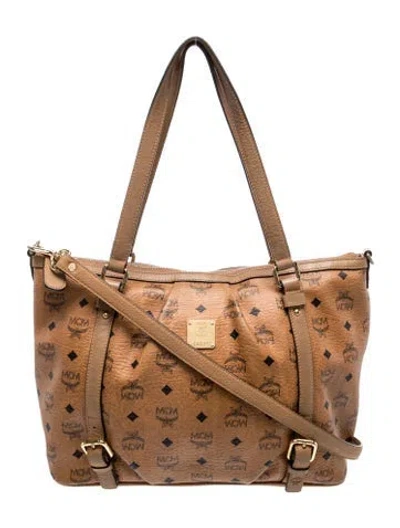 Pre-owned Mcm Top Handle Bag In Brown