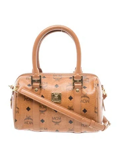 Pre-owned Mcm Top Handle Bag In Brown