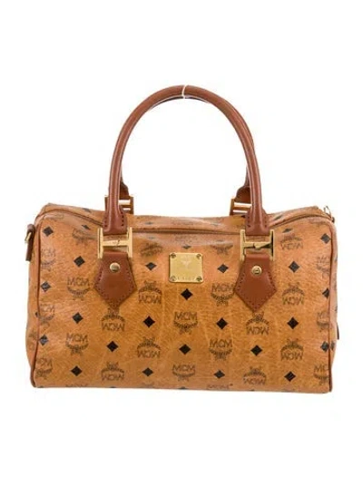 Pre-owned Mcm Top Handle Bag In Brown
