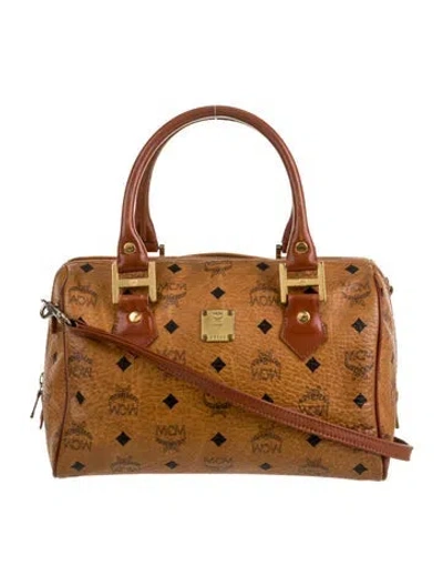 Pre-owned Mcm Top Handle Bag In Brown