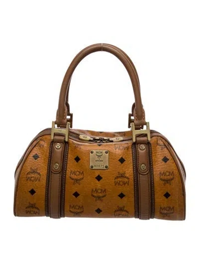 Pre-owned Mcm Top Handle Bag In Brown