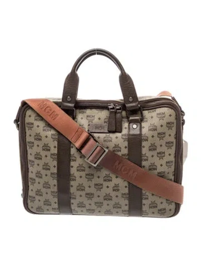 Pre-owned Mcm Top Handle Bag In Brown