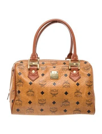 Pre-owned Mcm Top Handle Bag In Brown