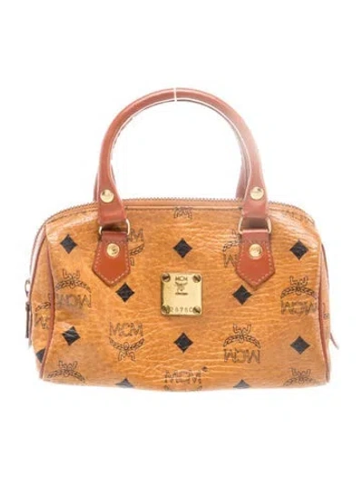 Pre-owned Mcm Top Handle Bag In Brown