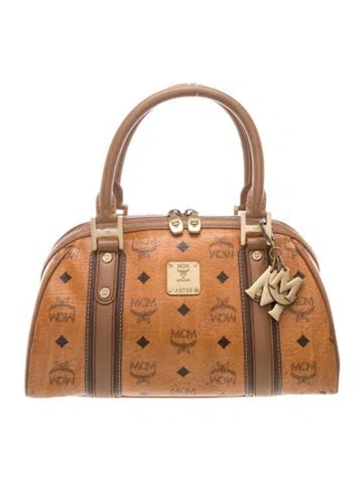 Pre-owned Mcm Top Handle Bag In Brown