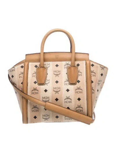 Pre-owned Mcm Top Handle Bag In Brown