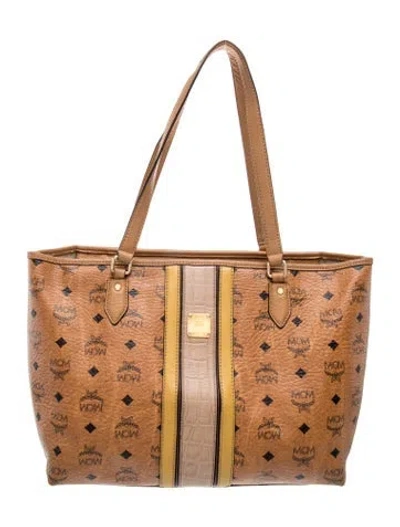 Pre-owned Mcm Top Handle Bag In Multi