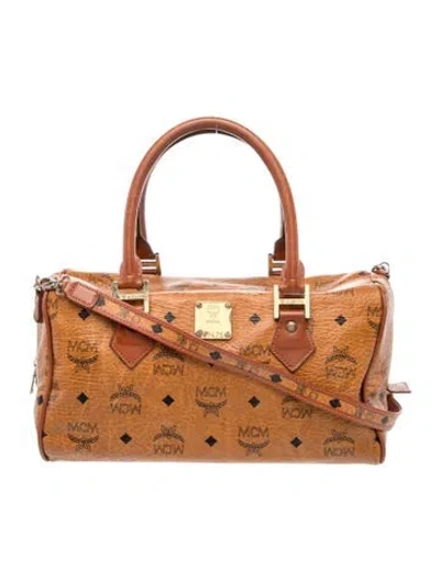 Pre-owned Mcm Top Handle Bag In Neutral