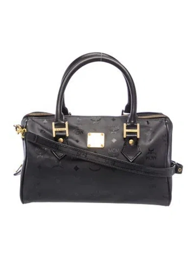 Pre-owned Mcm Top Handle Bag Vintage In Black