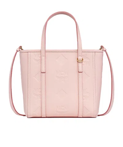 Mcm Top Handle Shoulder Bag In Pink