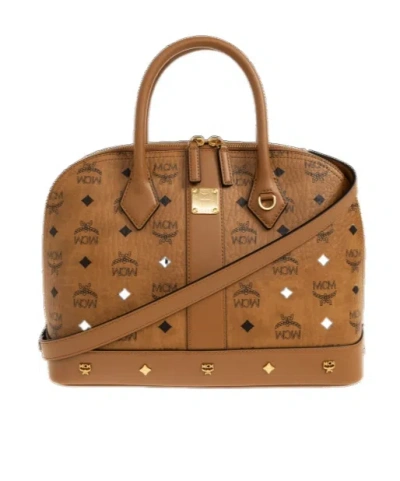 Mcm Top-handle Shoulder Bag In Brown