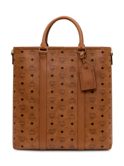 Mcm Tote Bag Mini Handbag In Cognac