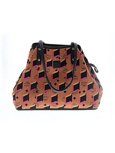 Pre-owned Mcm Tote Bag In Orange