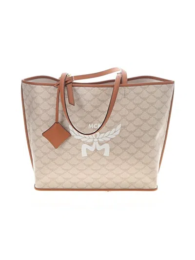 Pre-owned Mcm Tote Bag In Tan
