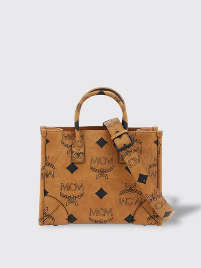 Mcm Tote Bags  Woman Color Copper Red