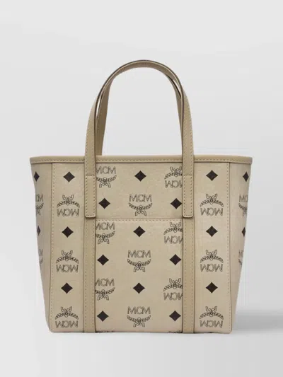 Mcm Tote Bags With Detachable Strap And Top Handles