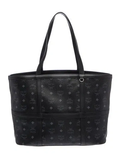 Pre-owned Mcm Tote In Black