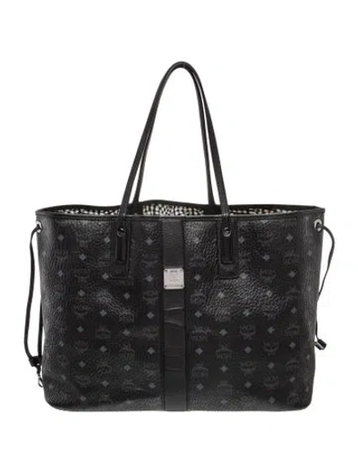 Pre-owned Mcm Tote In Black