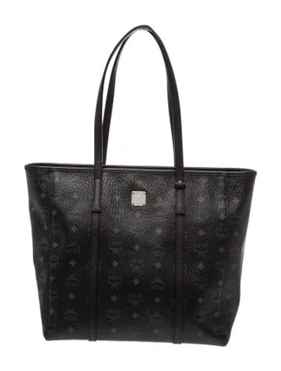 Pre-owned Mcm Tote In Black
