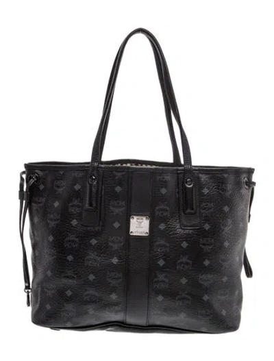 Pre-owned Mcm Tote In Black