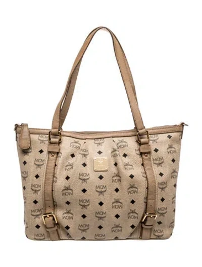 Pre-owned Mcm Tote In Brown