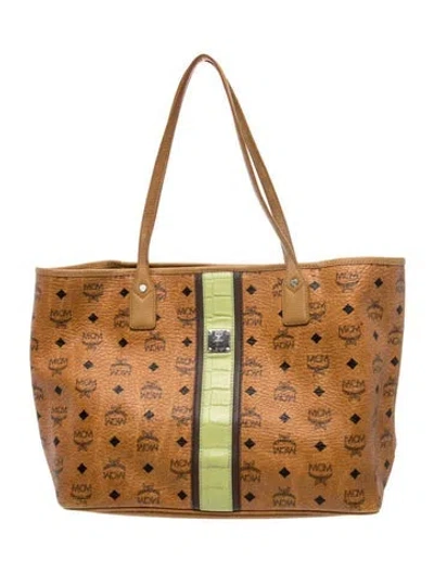 Pre-owned Mcm Tote In Brown
